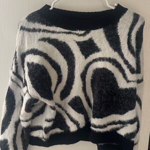Black and White Debut Sweater 
worn once!